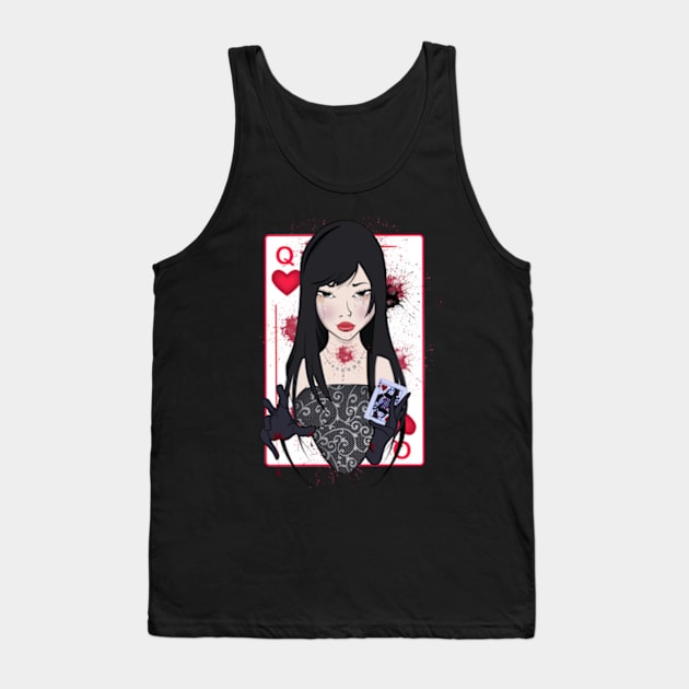 Queen of Hearts Tank Top by marko0z